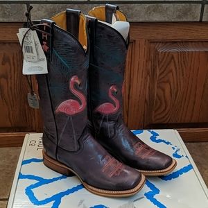 flamingo cowboy boots